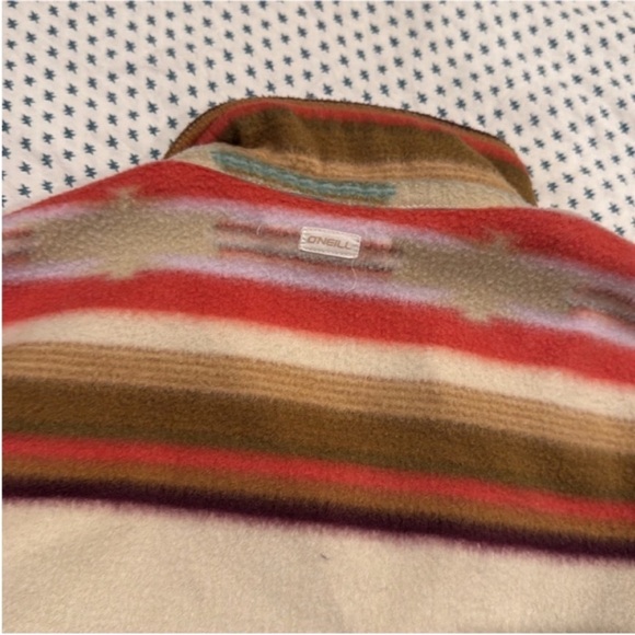 O'Neill Kids Fleece Striped Button Down Shirt - Multicolor - Picture 8 of 12